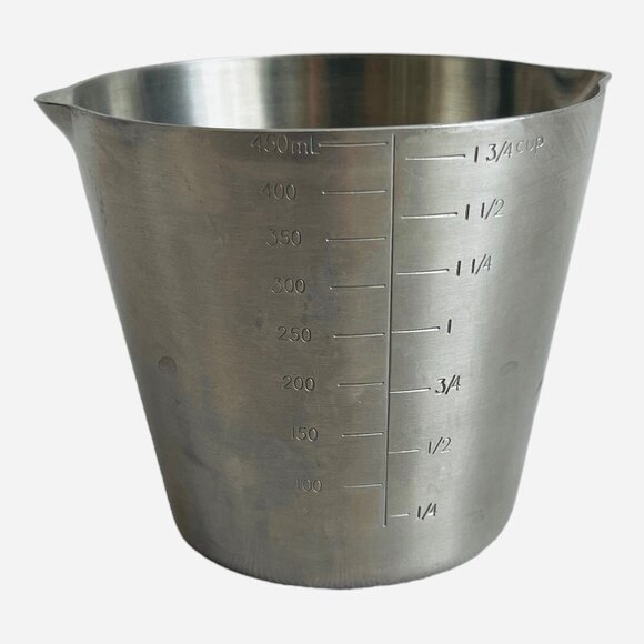 Measuring Jug 2 Cups Stainless Steel Measuring Cup Barista Milk Pitcher - Picture 2 of 5